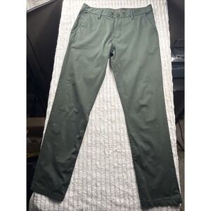 Rhone Pants Mens 31x30 Olive Green Commuter Performance Stretch Chino Preppy